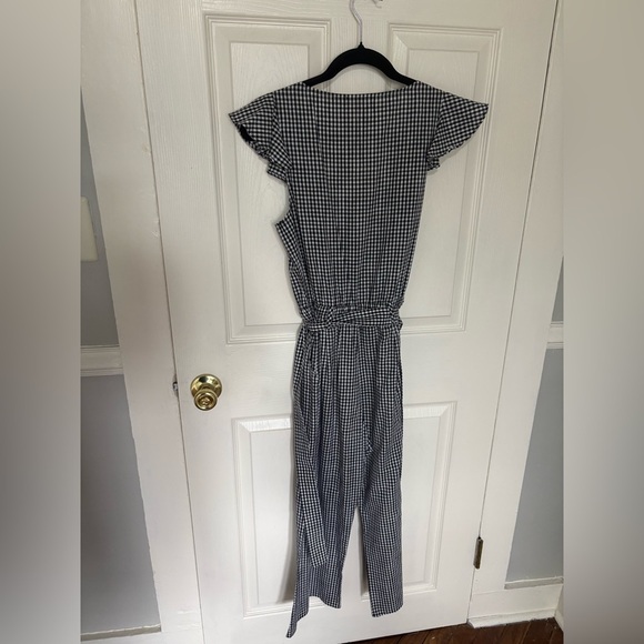 For Love & Lemons Gingham Ruffle Jumpsuit | Retro Romance One-Piece | Size Small - Picture 8 of 11